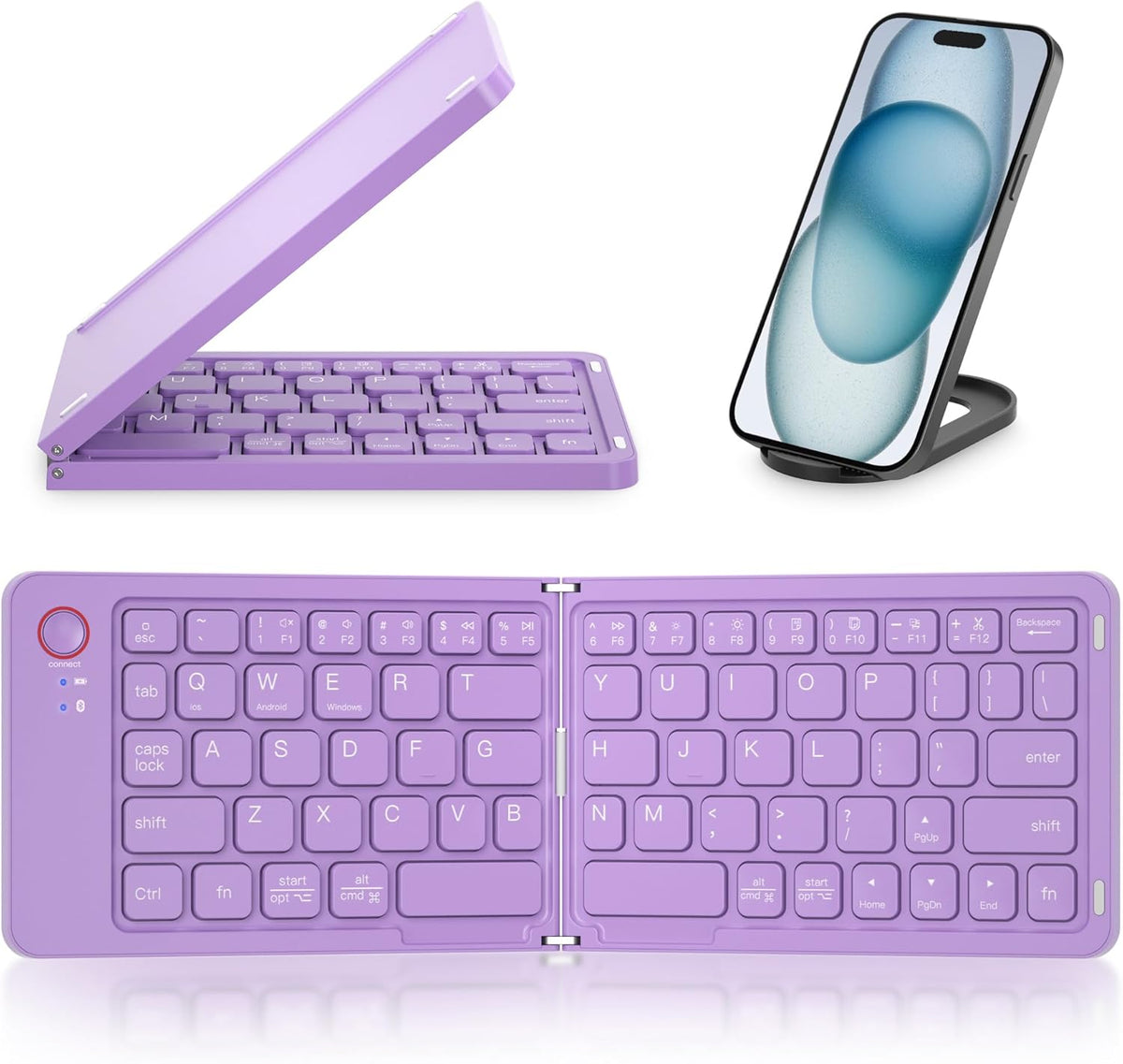 Portable Folding Ultra-Thin Wireless Bluetooth Keyboard