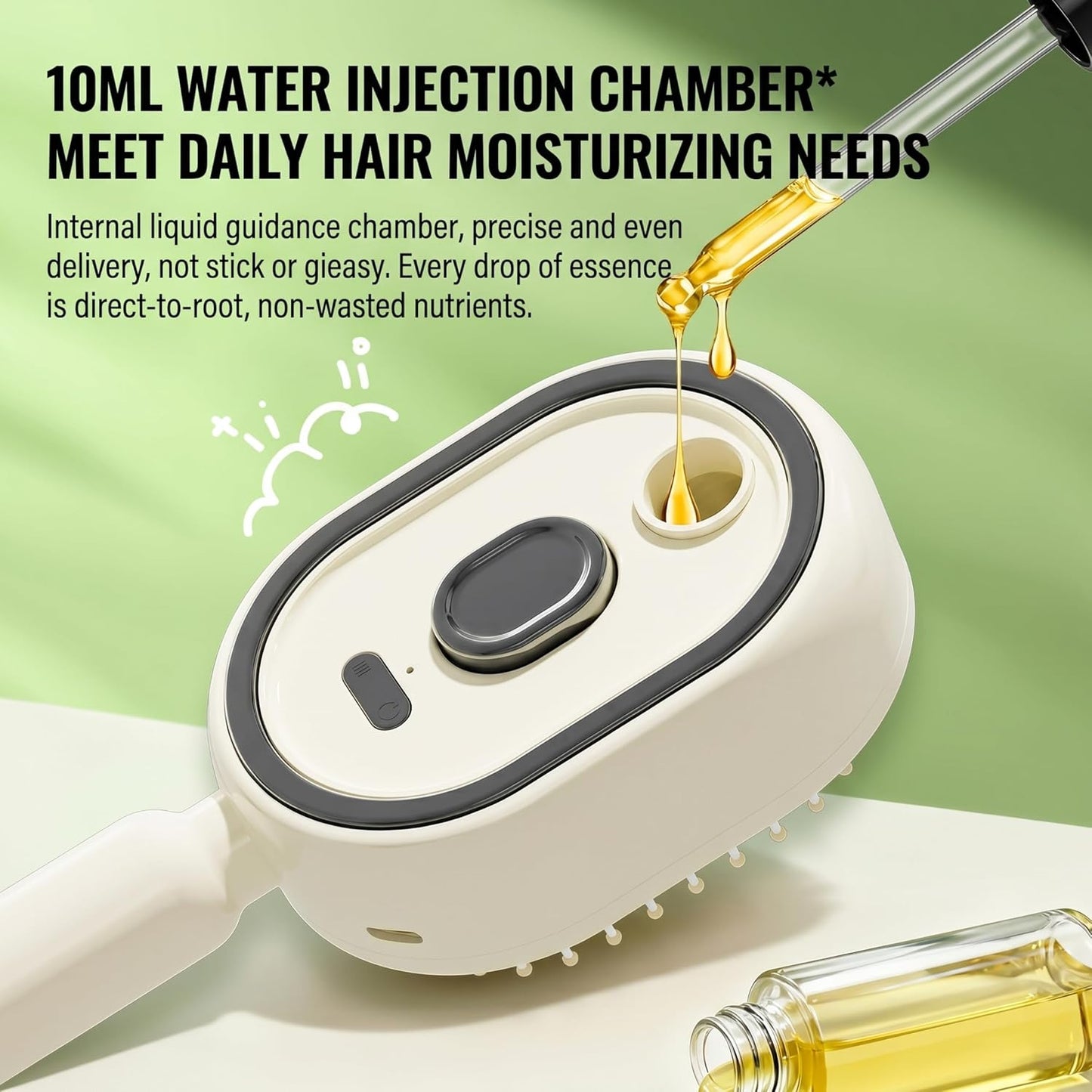 MistGlow™ Electric Steam Hair Brush & Ionic Massaging Comb