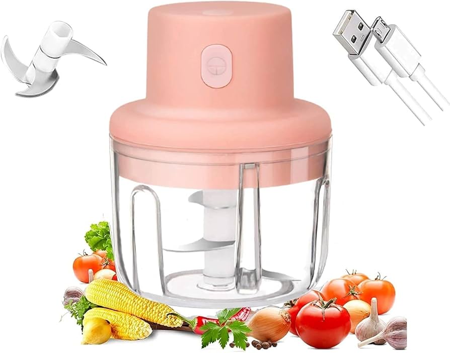 Mini Wireless Electric Garlic Chopper & Food Processor
