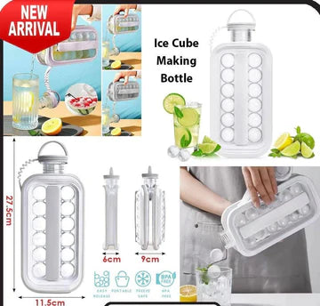 Portable 2-in-1 Leak-Proof Ice Cube Making Bottle