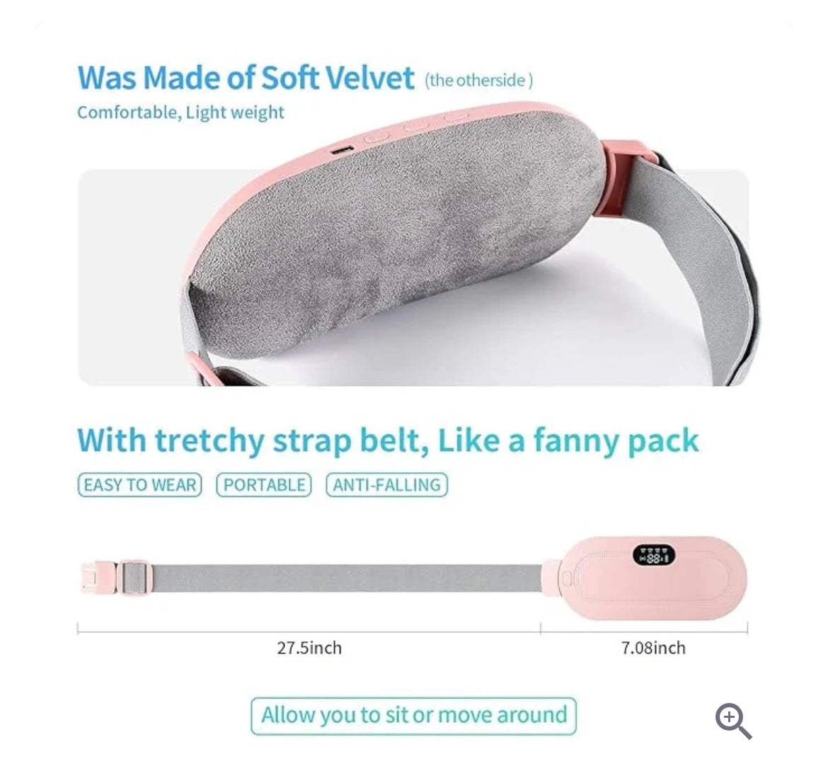 Portable Heated Period Cramp Relief Pad & Massager