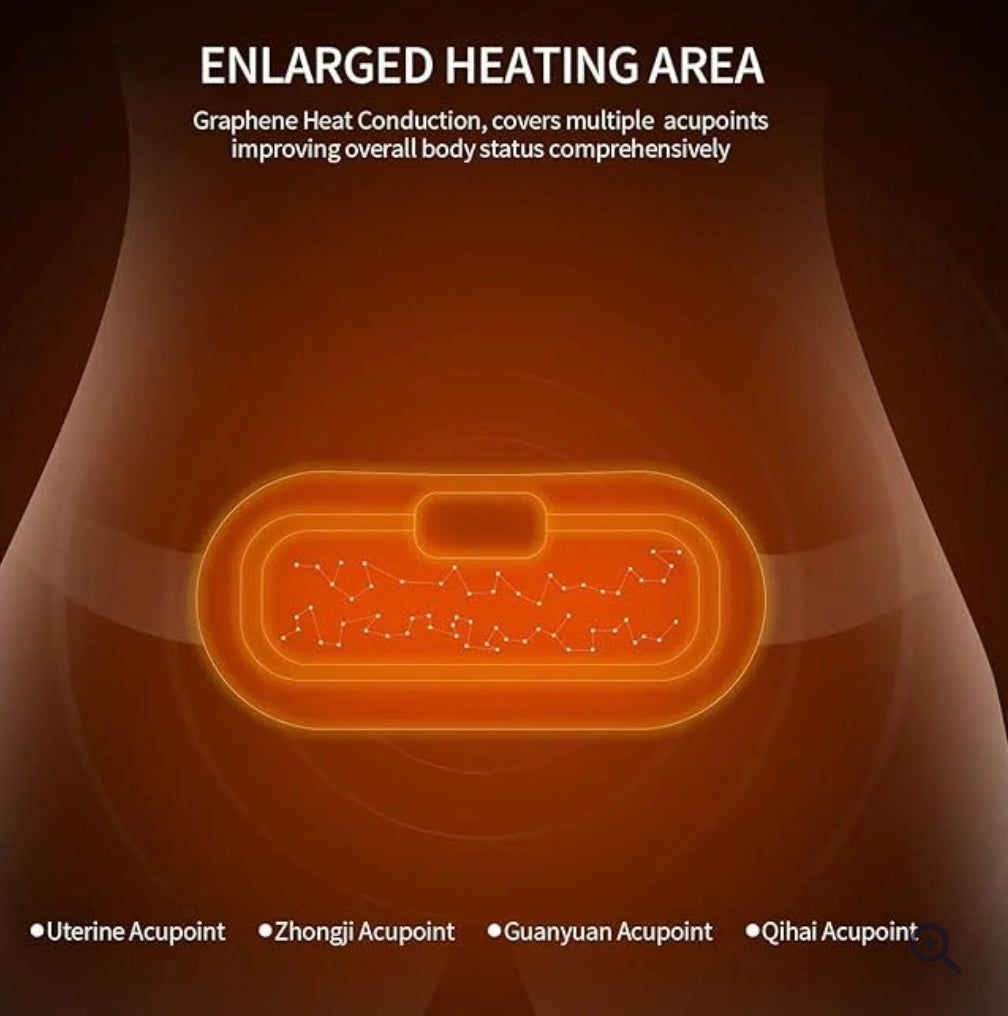 Portable Heated Period Cramp Relief Pad & Massager