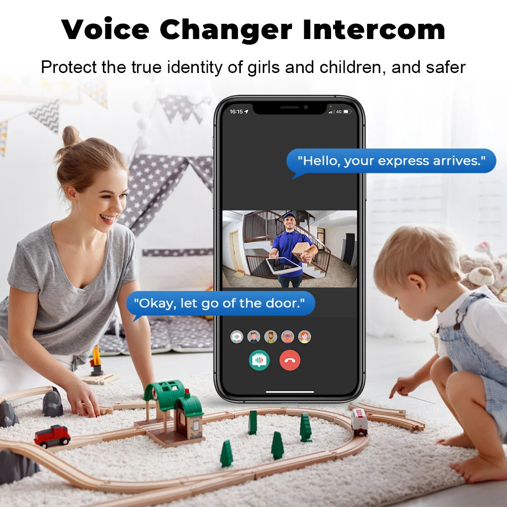 Wireless Smart Video Doorbell with Real-Time Motion Alerts