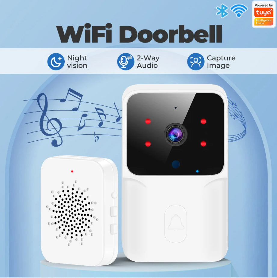 Wireless Smart Video Doorbell with Real-Time Motion Alerts