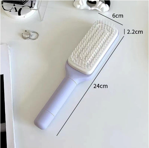 Self-Cleaning Rotating & Retractable Air Cushion Hairbrush