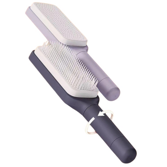 Self-Cleaning Rotating & Retractable Air Cushion Hairbrush