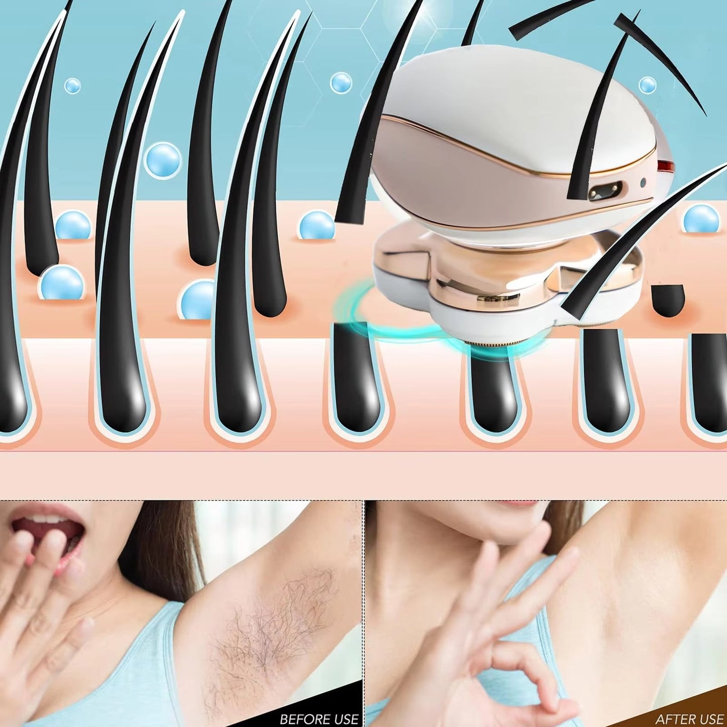 Flawless Finish 2-in-1 Hair Remover & Body Care Tool