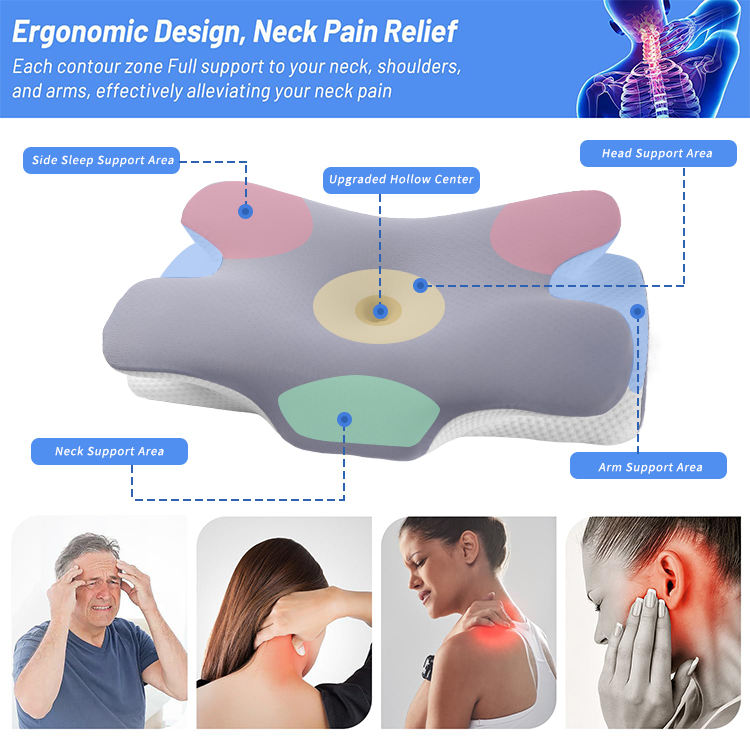 Orthopedic Contour Pillow & Neck Support Cervical Pillow