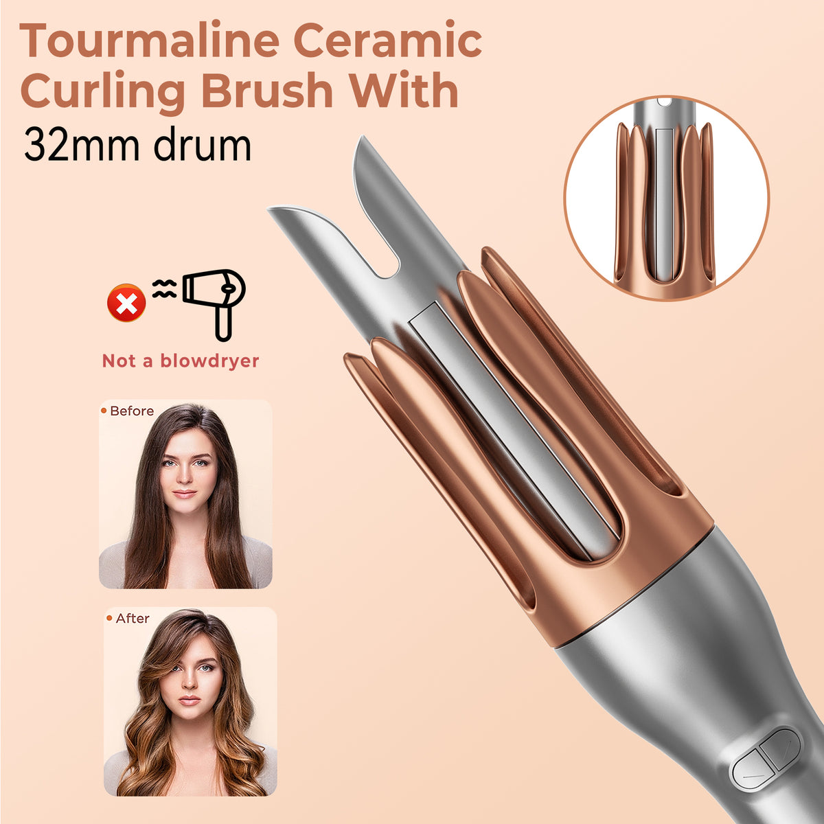 AutoCurl Pro™ Fast-Heating Automatic Rotating Curling Iron