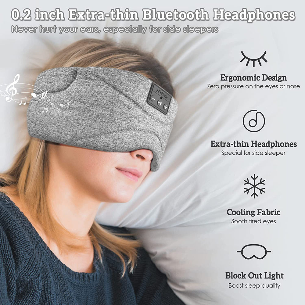 Bluetooth Sleep Mask Headphones with White Noise