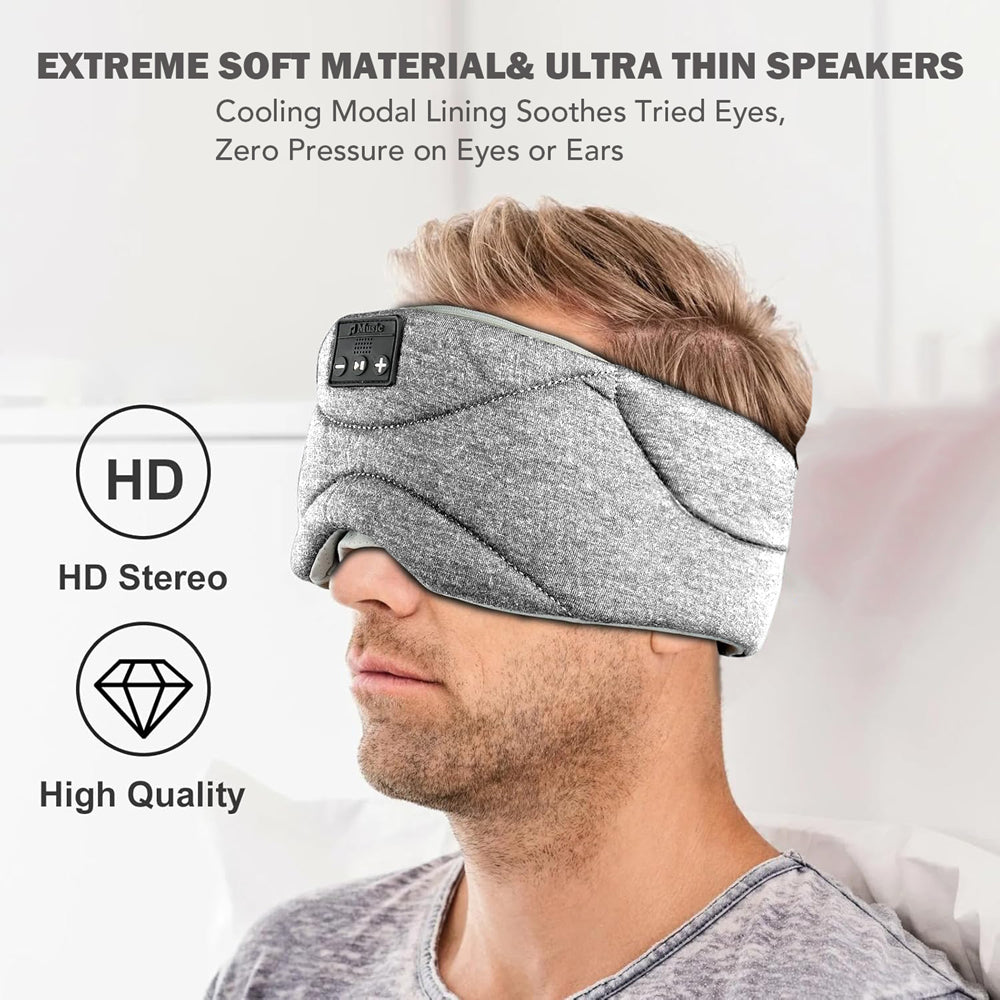 Bluetooth Sleep Mask Headphones with White Noise