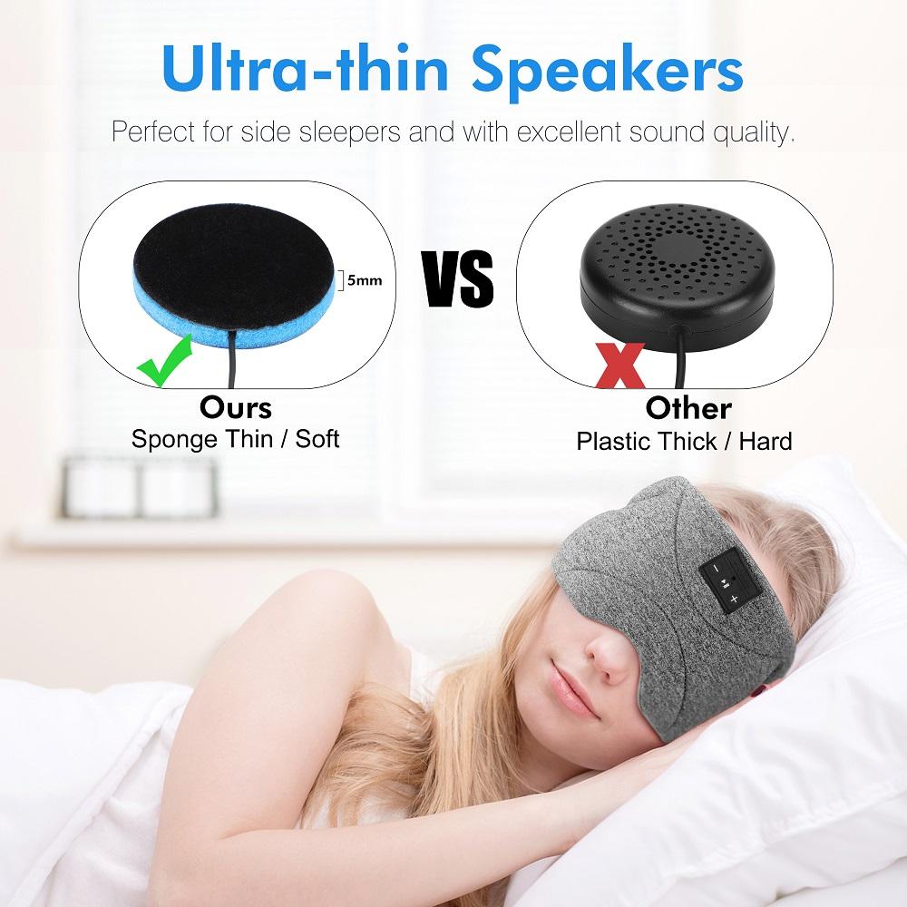Bluetooth Sleep Mask Headphones with White Noise