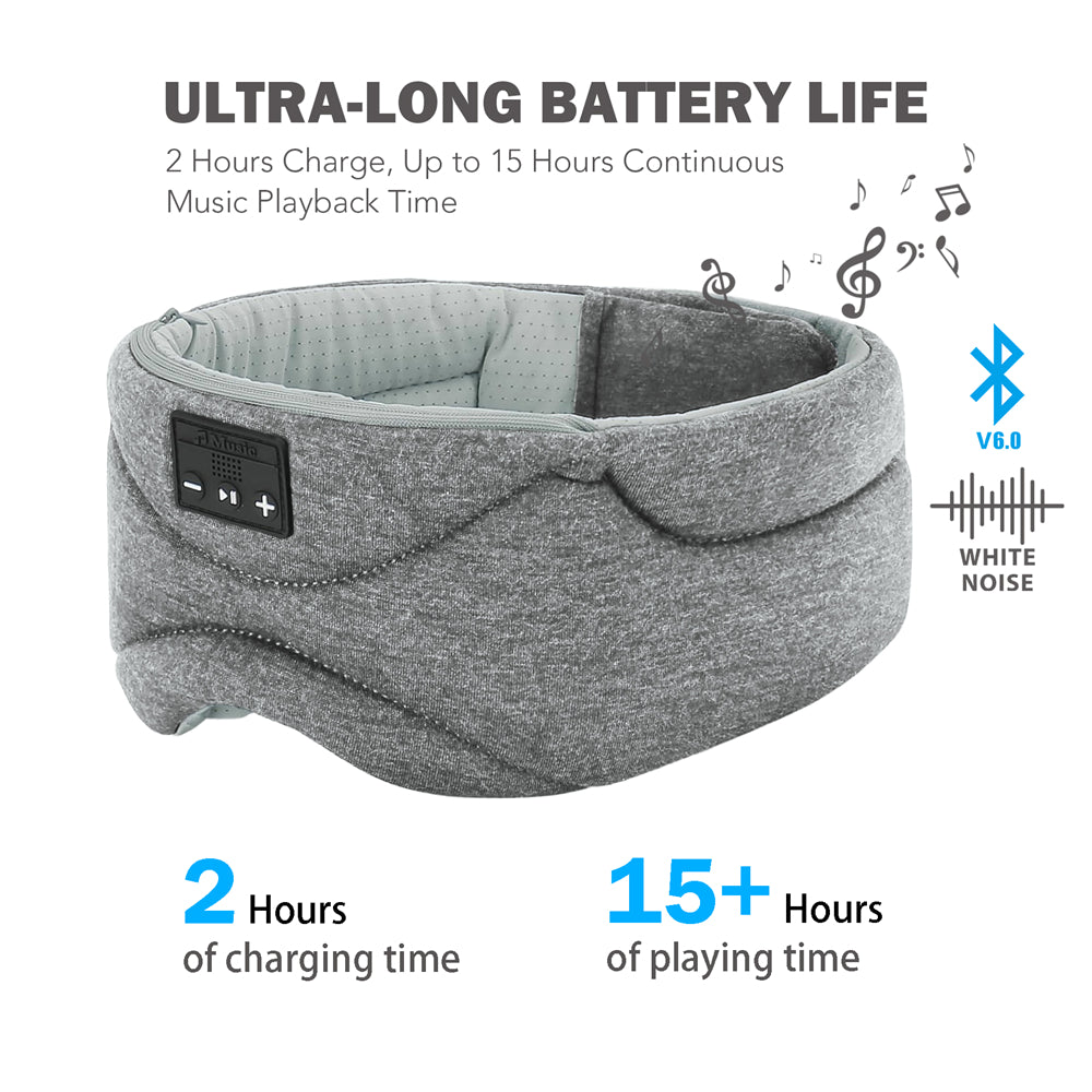 Bluetooth Sleep Mask Headphones with White Noise