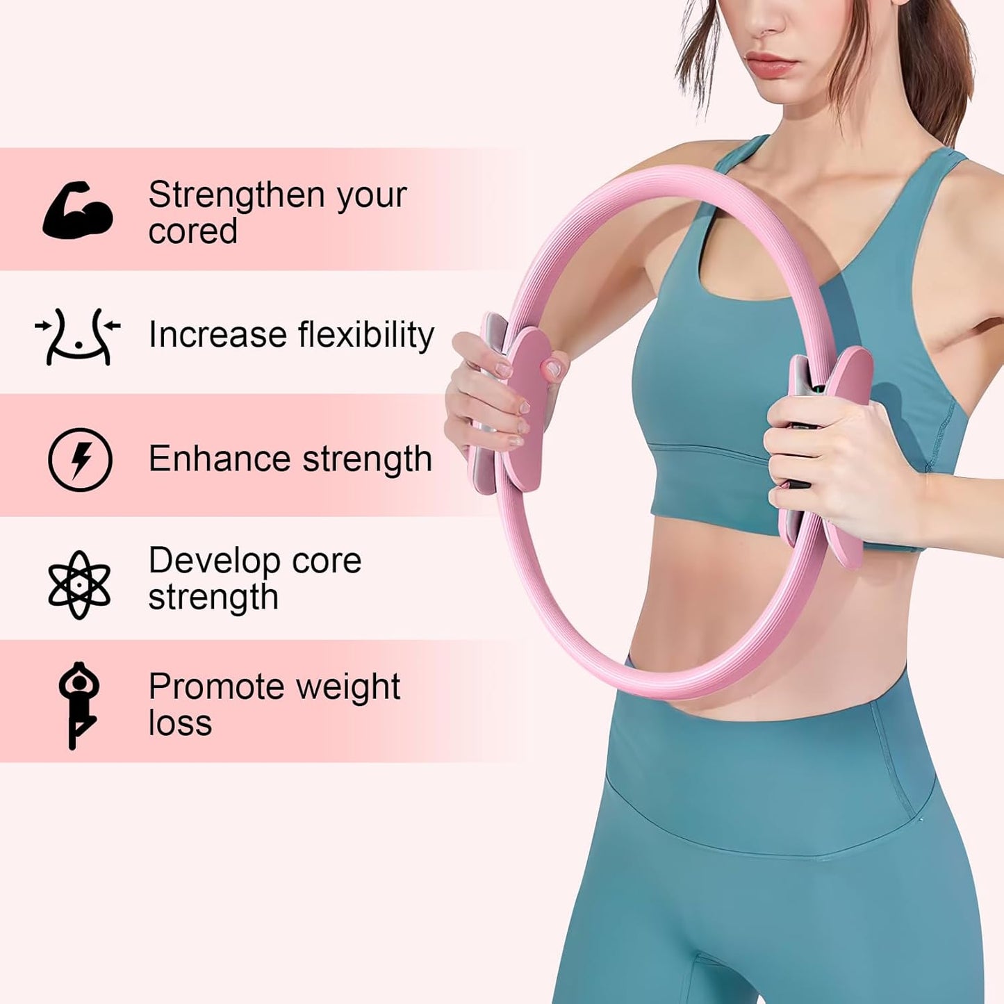 Pilates & Yoga Elastic Resistance Fitness Ring