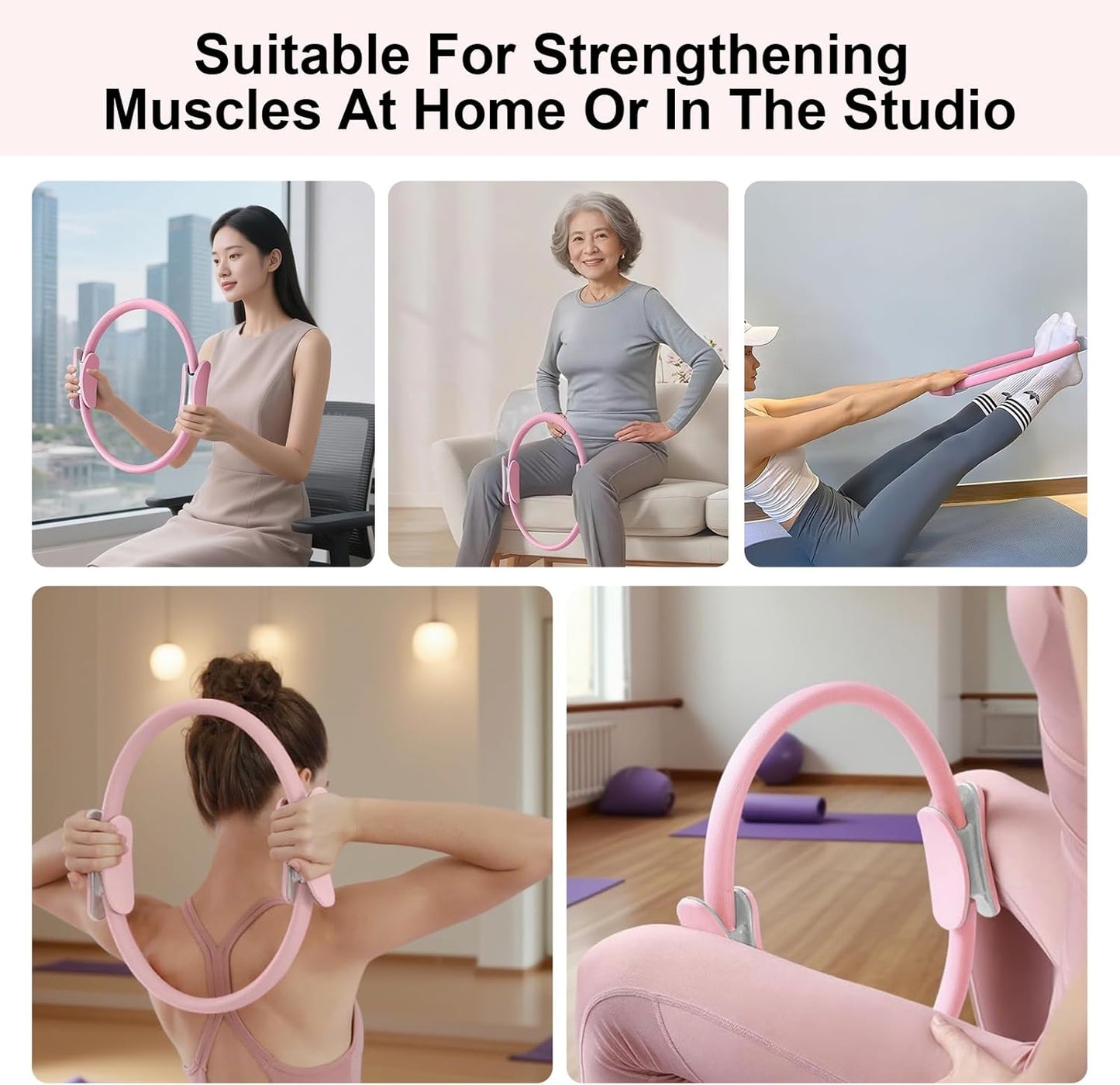 Pilates & Yoga Elastic Resistance Fitness Ring