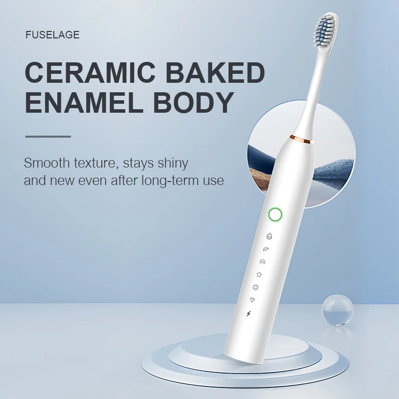 IPX7 Sonic Electric Toothbrush, Rechargeable (USB-C)
